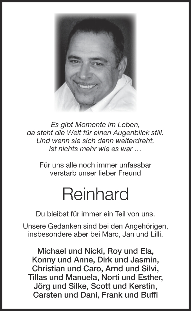  Traueranzeige für Reinhard Ostendorf vom 13.07.2021 aus OM-Medien