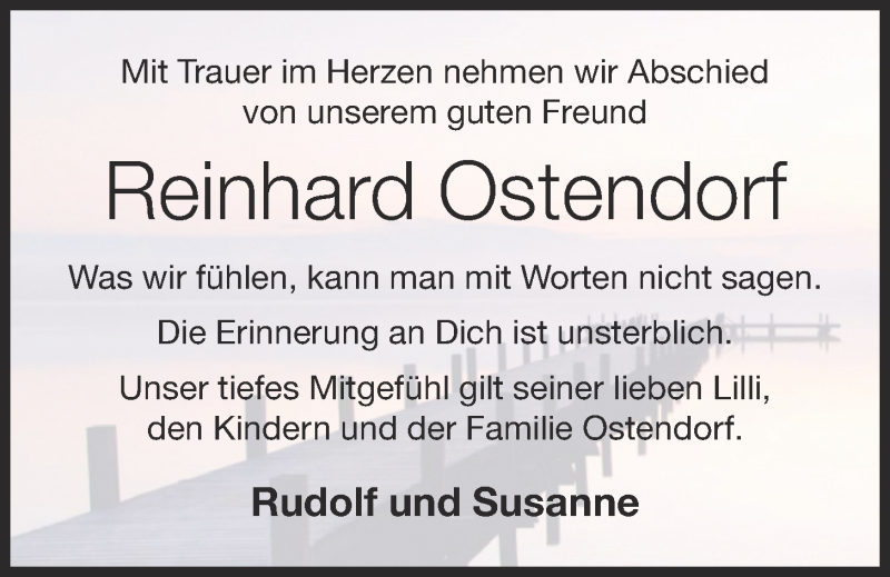  Traueranzeige für Reinhard Ostendorf vom 14.07.2021 aus OM-Medien