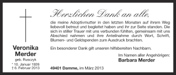 Anzeige von Veronika Merder von OM-Medien