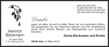 Anzeige von Heinrich Böckmann von OM-Medien