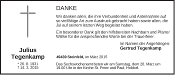 Anzeige von Julius Trgenkamp von OM-Medien