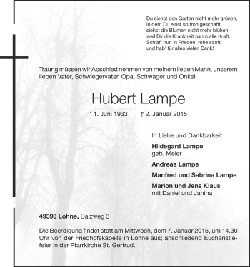 Anzeige von Bernadette Lampe von OM-Medien