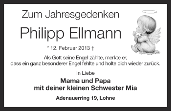 Anzeige von Philipp Ellmann von OM-Medien
