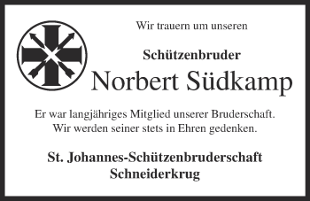 Anzeige von Norbert Südkamp von OM-Medien