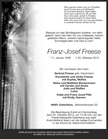 Anzeige von Heinrich Böckmann von OM-Medien