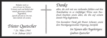 Anzeige von Dieter Quetscher von OM-Medien