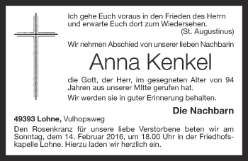 Anzeige von Anna Kenkel von OM-Medien