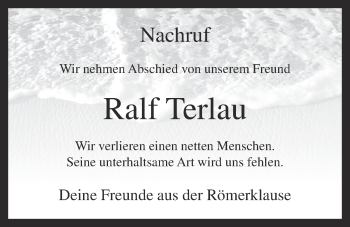Anzeige von Ralf Terlau von OM-Medien