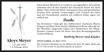 Anzeige von Aloys Meyer von OM-Medien