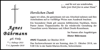 Anzeige von Agnes Bührmann von OM-Medien