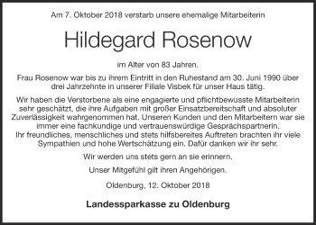 Anzeige von Hildegard Rosenow von OM-Medien