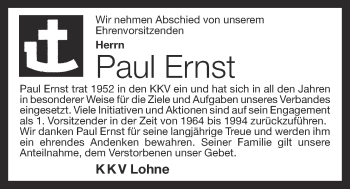 Anzeige von Paul Ernst von OM-Medien