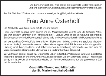 Anzeige von Anne Osterhoff von OM-Medien