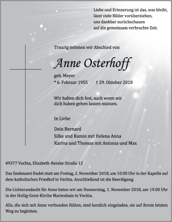 Anzeige von Anne Osterhoff von OM-Medien