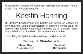 Anzeige von Kerstin Henning von OM-Medien