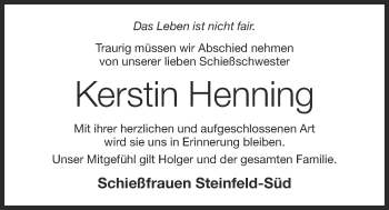 Anzeige von Kerstin Henning von OM-Medien