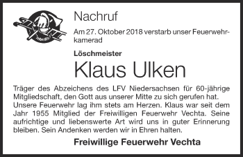 Anzeige von Klaus Ulken von OM-Medien