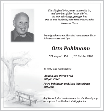 Anzeige von Otto Pohlmann von OM-Medien
