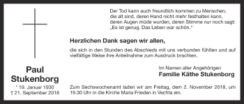 Anzeige von Paul Stukenborg von OM-Medien