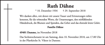 Anzeige von Ruth Dähne von OM-Medien