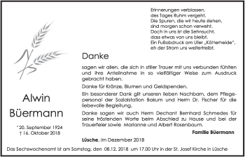 Anzeige von Alwin Büermann von OM-Medien