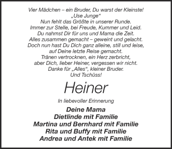 Anzeige von Heiner Landwehr von OM-Medien