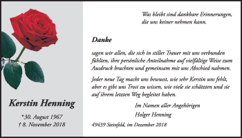 Anzeige von Kerstin Henning von OM-Medien