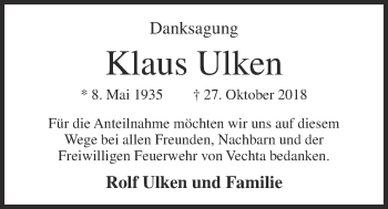 Anzeige von Klaus Ulken von OM-Medien