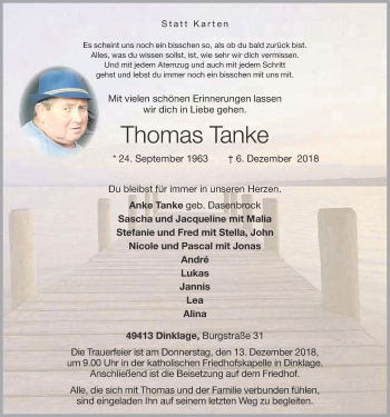 Anzeige von Thomas Tanke von OM-Medien