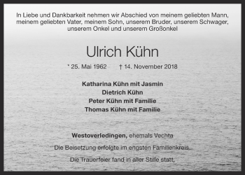 Anzeige von Ulrich Kühn von OM-Medien