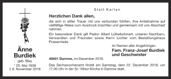 Anzeige von Änne Burdiek von OM-Medien
