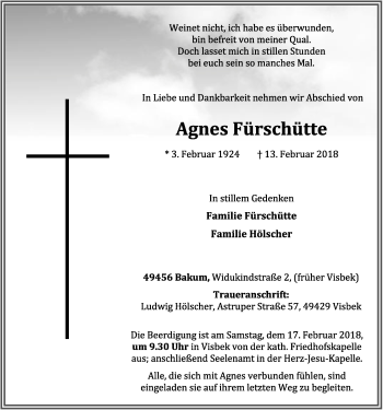 Anzeige von Agnes Fürschütte von OM-Medien