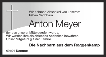 Anzeige von Anton Meyer von OM-Medien