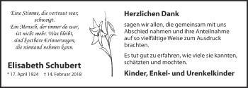 Anzeige von Elisabeth Schubert von OM-Medien