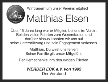 Anzeige von Matthias Elsen von OM-Medien