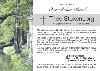 Anzeige von Theo Stukenborg von OM-Medien