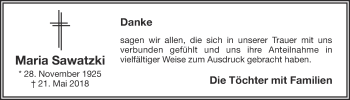Anzeige von Maria Sawatzki von OM-Medien