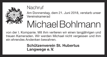 Anzeige von Michael Bohlmann von OM-Medien