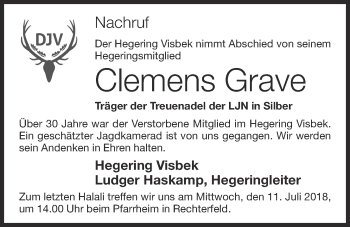 Anzeige von Clemens Grave von OM-Medien