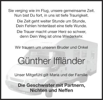 Anzeige von Günther Iffländer von OM-Medien