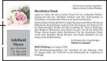 Anzeige von Adelheid Meyer von OM-Medien