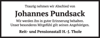 Anzeige von Johannes Pundsack von OM-Medien