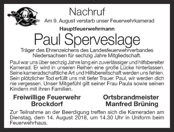 Anzeige von Paul Sperveslage von OM-Medien
