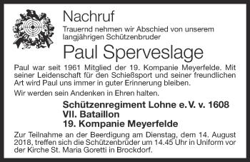 Anzeige von Paul Sperveslage von OM-Medien