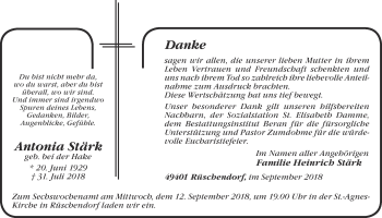 Anzeige von Antonia Stärk von OM-Medien
