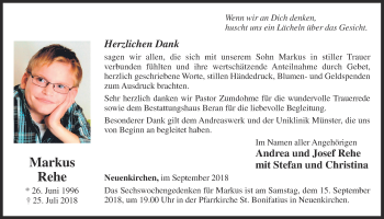 Anzeige von Markus Rehe von OM-Medien