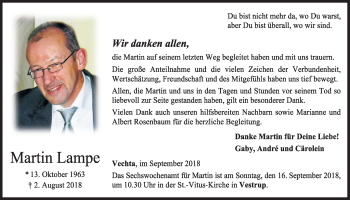 Anzeige von Martin Lampe von OM-Medien