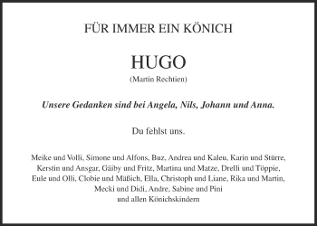 Anzeige von Martin Rechtien von OM-Medien