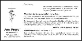 Anzeige von Anni Prues von OM-Medien