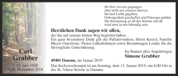 Anzeige von Carl Grabber von OM-Medien